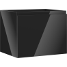 Mexen Orio Badezimmerschrank für Waschbecken 60 cm, 1 Schublade, schwarz glänzend - 91A10-06047-1-BF70