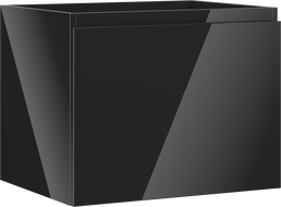 Mexen Orio meuble de salle de bain sous lavabo 60 cm, 1 tiroir, noir brillant - 91A10-06047-1-BF70