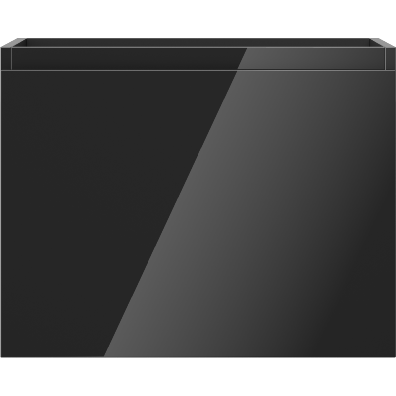 Mexen Orio bathroom cabinet for a 60 cm sink, 1 drawer, black gloss - 91A10-06047-1-BF70