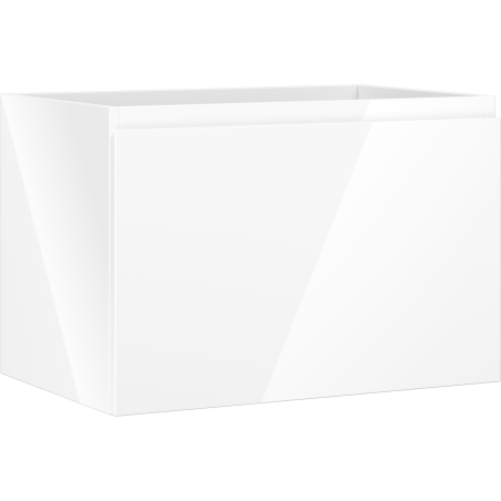 Mexen Orio Badezimmerschrank für Waschbecken 70 cm, 1 Schublade, weiß glänzend - 91A10-07047-1-BF00