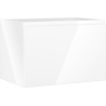 Mexen Orio Badezimmerschrank für Waschbecken 70 cm, 1 Schublade, weiß glänzend - 91A10-07047-1-BF00