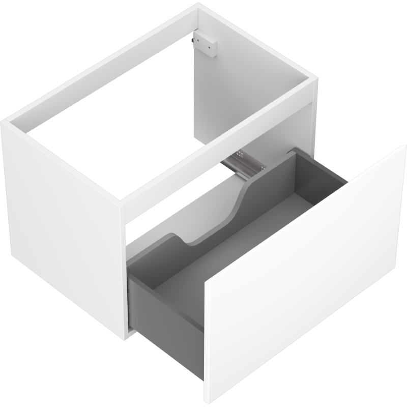 Mexen Orio mueble de baño bajo lavabo de 70 cm, 1 cajón, blanco mate - 91A10-07047-1-BF01