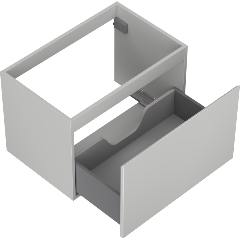 Mexen Orio armario de baño para lavabo de 70 cm, 1 cajón, gris mate - 91A10-07047-1-BF62