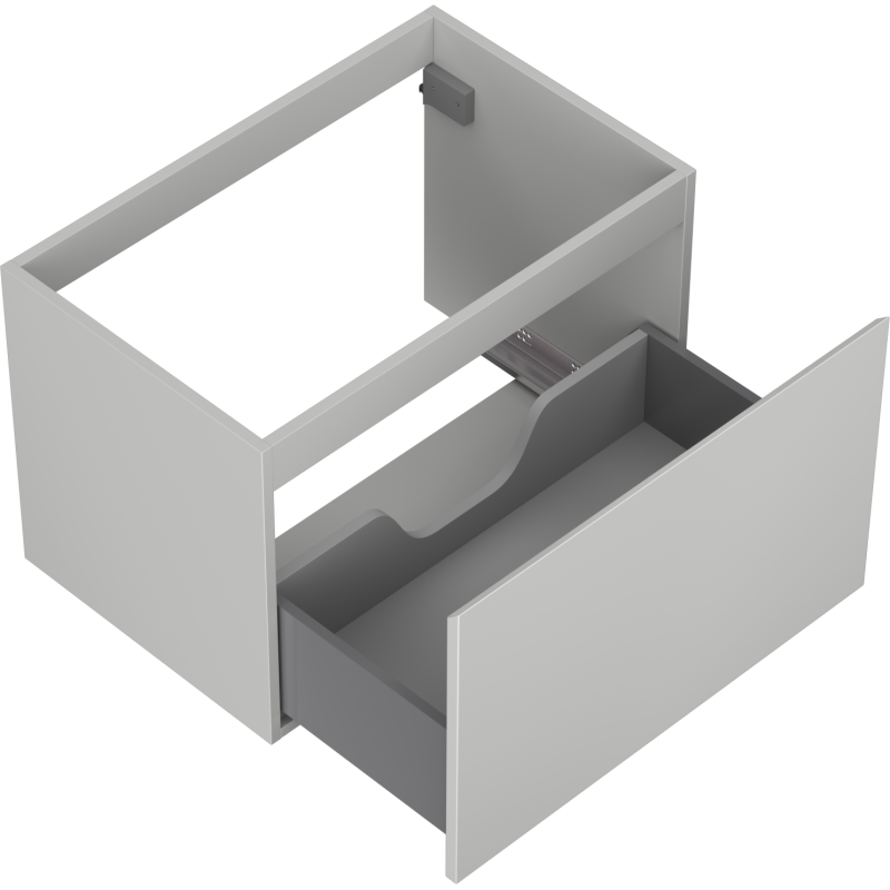 Mexen Orio bathroom cabinet for under sink 70 cm, 1 drawer, grey matt - 91A10-07047-1-BF62