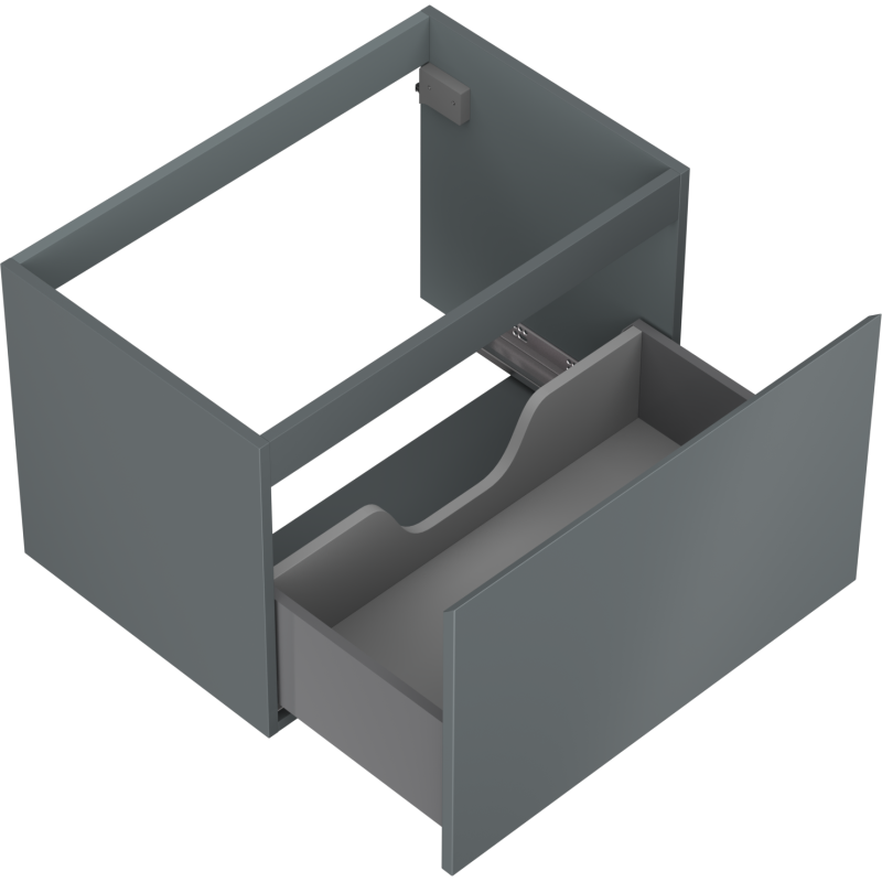 Mexen Orio gabinete de baño bajo lavabo 70 cm, 1 cajón, grafito mate - 91A10-07047-1-BF66