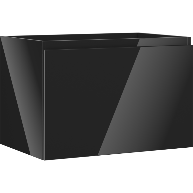 Mexen Orio mueble de baño bajo lavabo 70 cm, 1 cajón, negro brillo - 91A10-07047-1-BF70