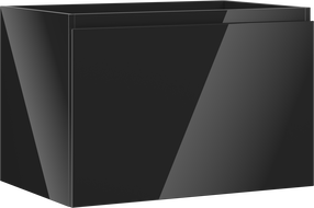 Mexen Orio meuble de salle de bain sous-lavabo 70 cm, 1 tiroir, noir brillant - 91A10-07047-1-BF70