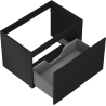 Mexen Orio meuble de salle de bain sous-lavabo 70 cm, 1 tiroir, noir mat - 91A10-07047-1-BF71