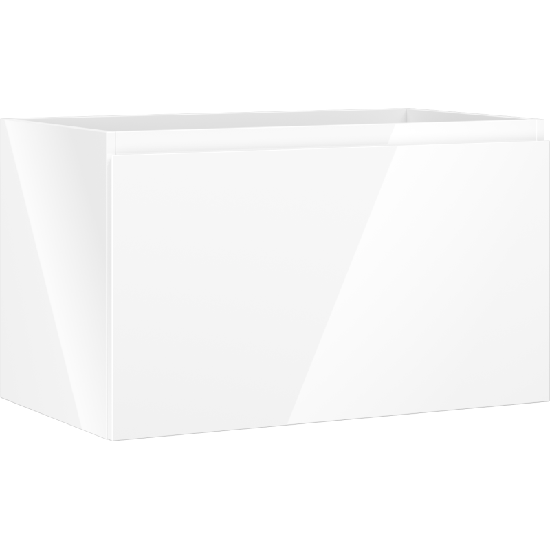 Mexen Orio armário de casa de banho de 80 cm para lavatório, 1 gaveta, branco brilhante - 91A10-08047-1-BF00