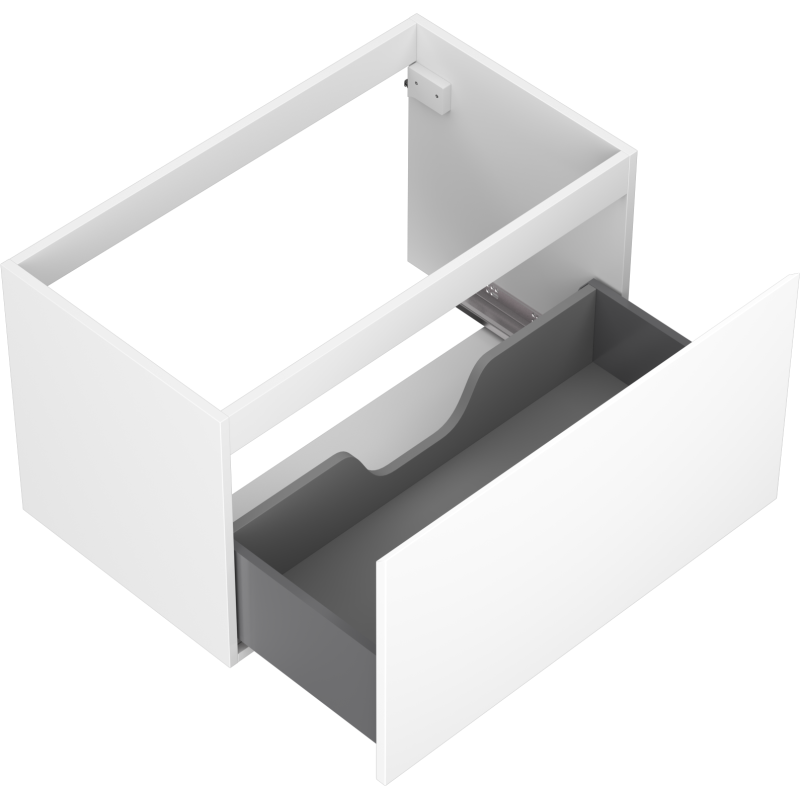 Mexen Orio bathroom cabinet for washbasin 80 cm, 1 drawer, white matt - 91A10-08047-1-BF01