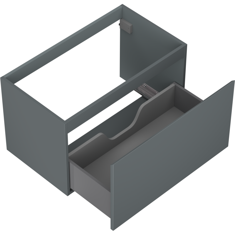 Mexen Orio 80 cm Bathroom Cabinet Under Sink, 1 Drawer, Matt Graphite - 91A10-08047-1-BF66