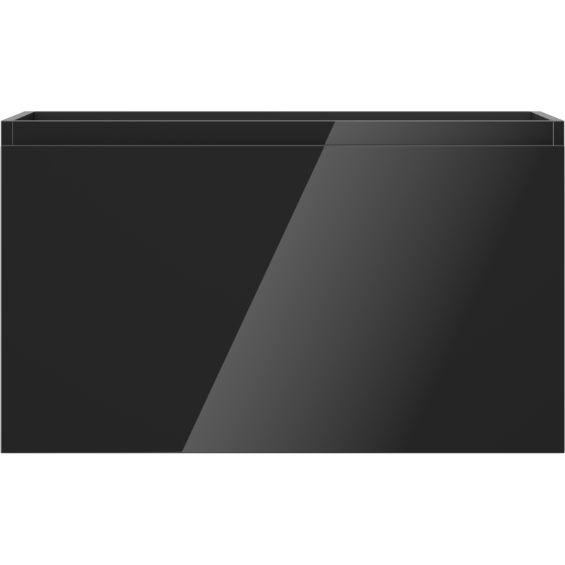 Mexen Orio badkamerkast voor wastafel 80 cm, 1 lade, zwart glans - 91A10-08047-1-BF70