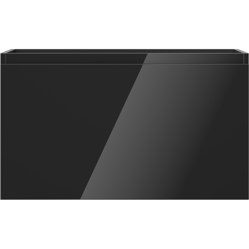 Mexen Orio bathroom cabinet for sink 80 cm, 1 drawer, black gloss - 91A10-08047-1-BF70