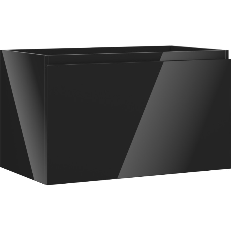 Mexen Orio kupaonski ormarić ispod umivaonika 80 cm, 1 ladica, crni sjaj - 91A10-08047-1-BF70