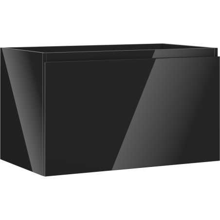 Mexen Orio Badezimmerschrank 80 cm, 1 Schublade, schwarz glänzend - 91A10-08047-1-BF70