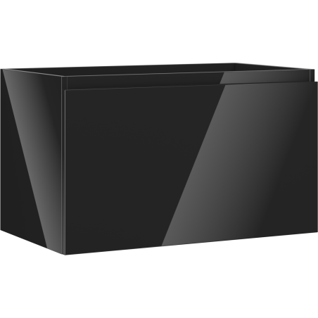 Mexen Orio bathroom cabinet for sink 80 cm, 1 drawer, black gloss - 91A10-08047-1-BF70