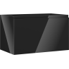 Mexen Orio Badezimmerschrank 80 cm, 1 Schublade, schwarz glänzend - 91A10-08047-1-BF70