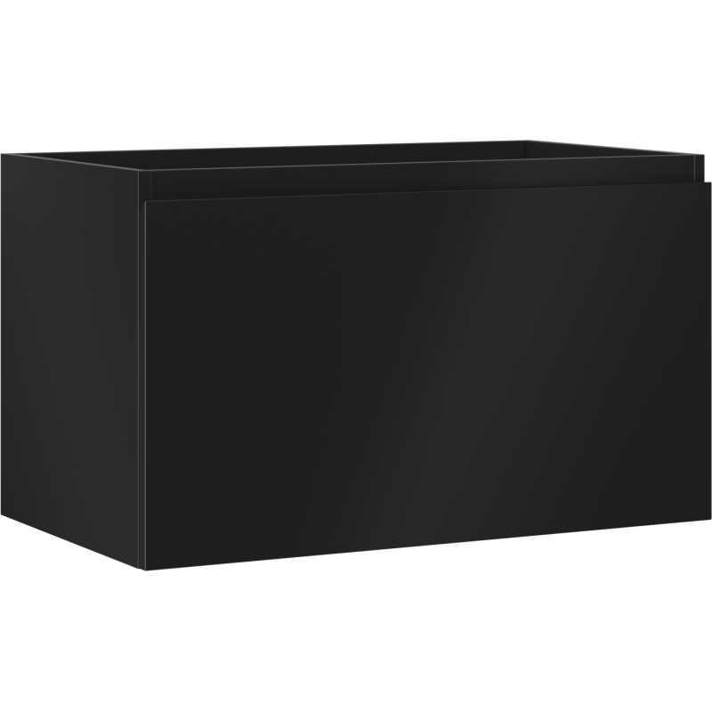 Mexen Orio Badezimmerschrank für Waschbecken 80 cm, 1 Schublade, schwarz matt - 91A10-08047-1-BF71