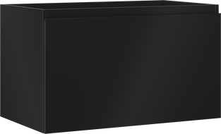Mexen Orio mobile da bagno sottolavabo 80 cm, 1 cassetto, nero opaco - 91A10-08047-1-BF71