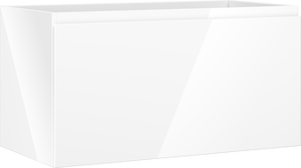Mexen Orio badkamermeubel onder wastafel 90 cm, 1 lade, wit glans - 91A10-09047-1-BF00