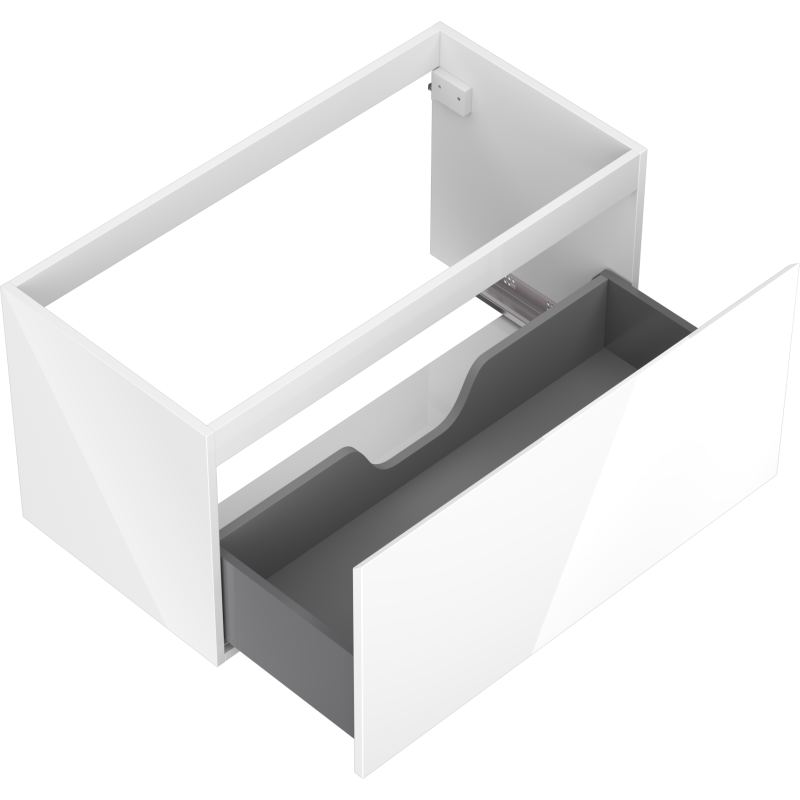 Mexen Orio mueble de baño bajo lavabo de 90 cm, 1 cajón, blanco brillo - 91A10-09047-1-BF00
