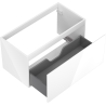 Mexen Orio Badezimmerschrank 90 cm, 1 Schublade, weiß glänzend - 91A10-09047-1-BF00