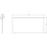 Mexen Orio Badezimmerschrank 90 cm, 1 Schublade, weiß glänzend - 91A10-09047-1-BF00