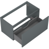 Mexen Orio Badezimmerschrank unter dem Waschbecken 90 cm, 1 Schublade, Grafit matt - 91A10-09047-1-BF66