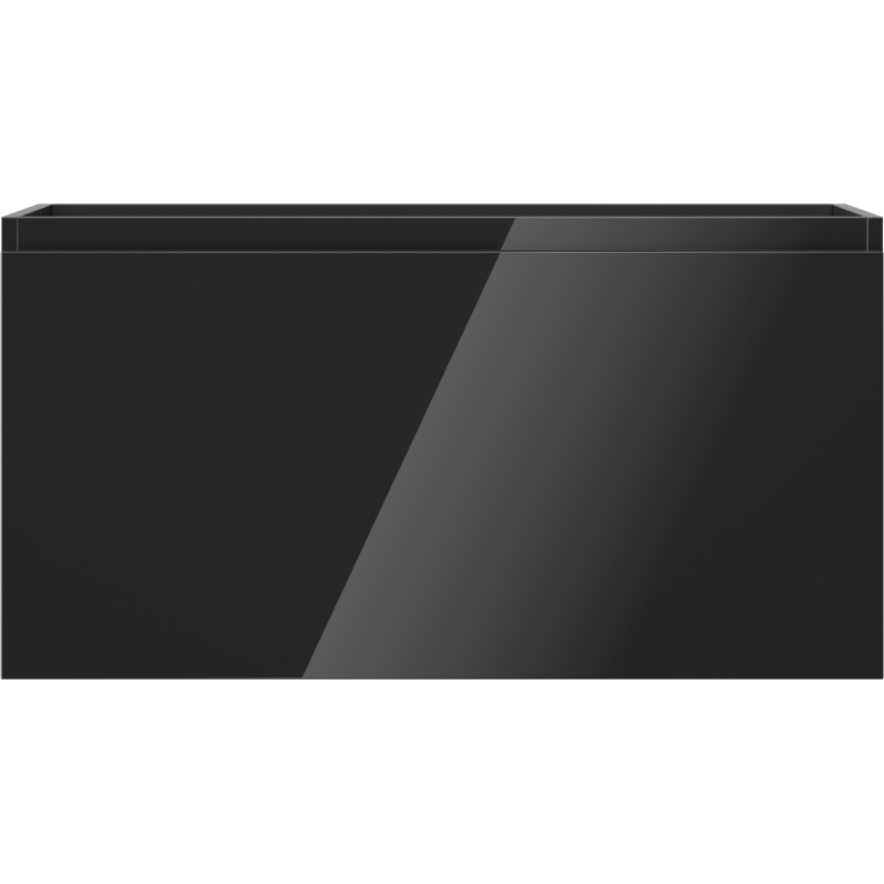 Mexen Orio armário de casa de banho para lavatório 90 cm, 1 gaveta, preto brilhante - 91A10-09047-1-BF70