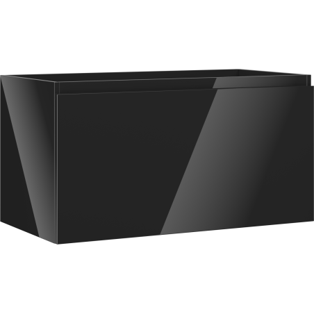 Mexen Orio bathroom cabinet for washbasin 90 cm, 1 drawer, black gloss - 91A10-09047-1-BF70