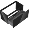 Mexen Orio Badezimmerschrank unter Waschbecken 90 cm, 1 Schublade, schwarz glänzend - 91A10-09047-1-BF70