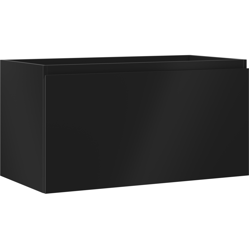 Mexen Orio Badezimmer-Unterschrank 90 cm, 1 Schublade, schwarz matt - 91A10-09047-1-BF71