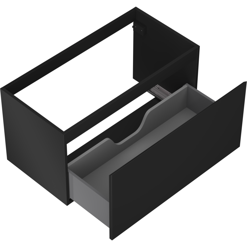 Mexen Orio mobile bagno sottolavabo 90 cm, 1 cassetto, nero opaco - 91A10-09047-1-BF71