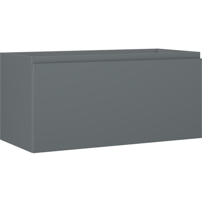 Mexen Orio bathroom cabinet under-sink 100 cm, 1 drawer, matte graphite - 91A10-10047-1-BF66