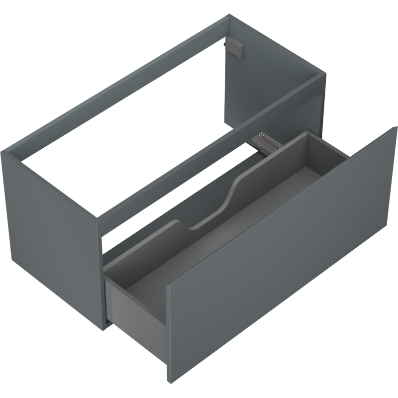 Mexen Orio armoire de salle de bains sous lavabo 100 cm, 1 tiroir, graphite mat - 91A10-10047-1-BF66