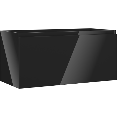 Mexen Orio bathroom cabinet under sink 100 cm, 1 drawer, black gloss - 91A10-10047-1-BF70