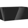 Mexen Orio Badezimmerschrank 100 cm, 1 Schublade, schwarz glänzend - 91A10-10047-1-BF70
