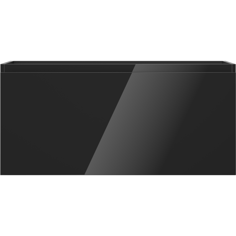 Mexen Orio mueble de baño bajo lavabo de 100 cm, 1 cajón, negro brillante - 91A10-10047-1-BF70