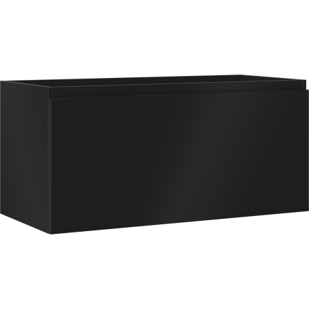 Mexen Orio Badezimmerschrank für Waschbecken 100 cm, 1 Schublade, schwarz matt - 91A10-10047-1-BF71