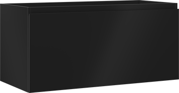 Mexen Orio badkamerkast voor wastafel 100 cm, 1 lade, zwart mat - 91A10-10047-1-BF71