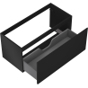 Mexen Orio Badezimmerschrank für Waschbecken 100 cm, 1 Schublade, schwarz matt - 91A10-10047-1-BF71