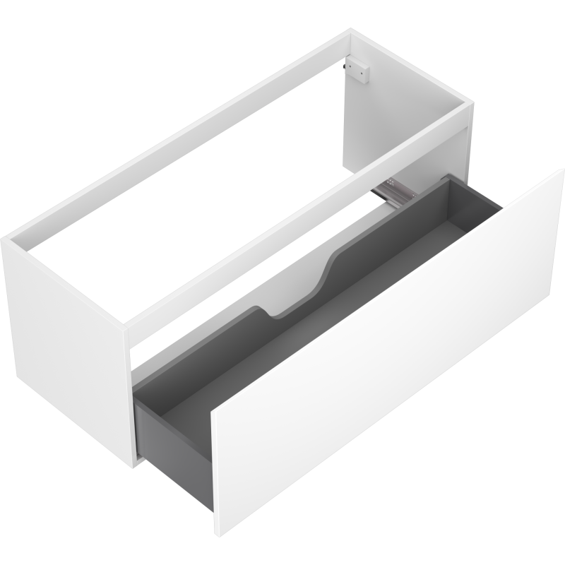 Mexen Orio armario de baño para lavabo 120 cm, 1 cajón, blanco mate - 91A10-12047-1-BF01