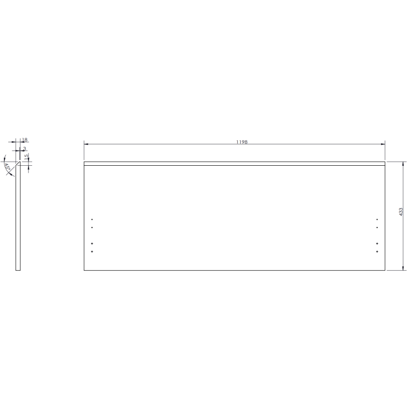 Mexen Orio badrumsskåp under tvättställ 120 cm, 1 låda, grå matt - 91A10-12047-1-BF62