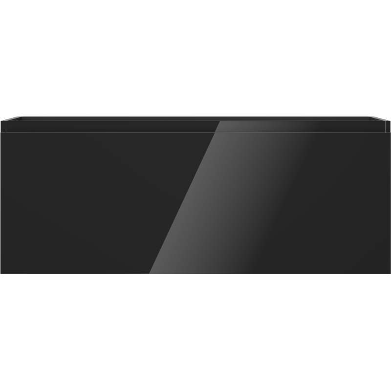 Mexen Orio armário de casa de banho sob o lavatório 120 cm, 1 gaveta, preto brilhante - 91A10-12047-1-BF70