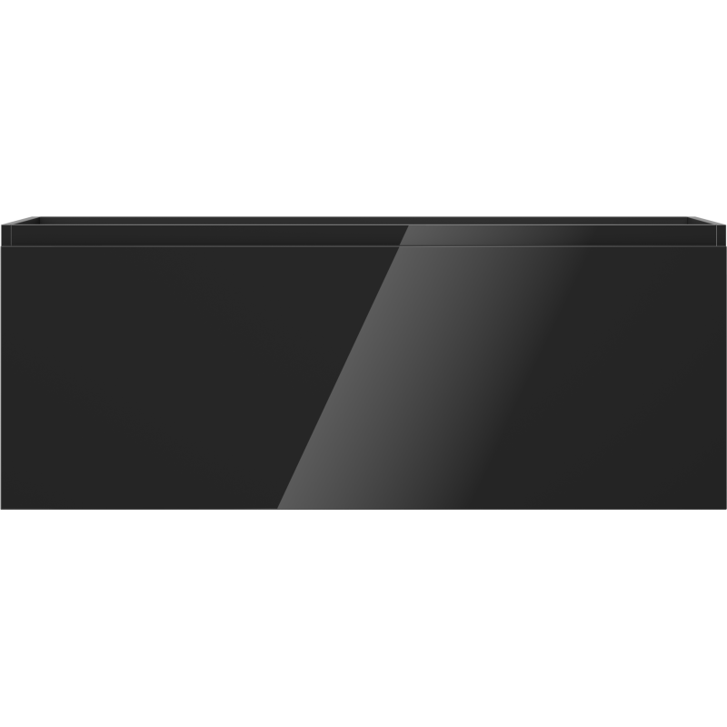 Mexen Orio bathroom cabinet for a sink 120 cm, 1 drawer, black gloss - 91A10-12047-1-BF70
