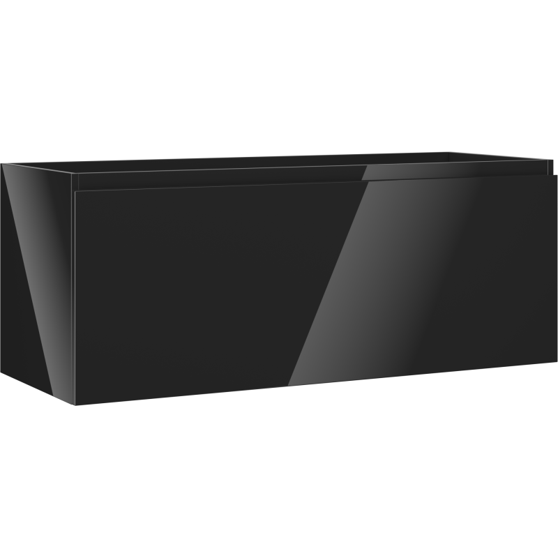 Mexen Orio bathroom cabinet for a sink 120 cm, 1 drawer, black gloss - 91A10-12047-1-BF70