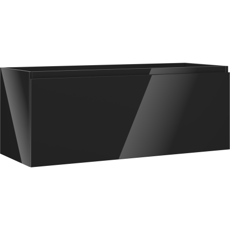 Mexen Orio Badezimmerschrank für Waschbecken 120 cm, 1 Schublade, schwarz glänzend - 91A10-12047-1-BF70