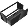 Mexen Orio Badezimmerschrank für Waschbecken 120 cm, 1 Schublade, schwarz glänzend - 91A10-12047-1-BF70