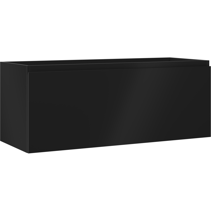 Mexen Orio kylpyhuoneen allaskaappi 120 cm, 1 laatikko, musta matta - 91A10-12047-1-BF71