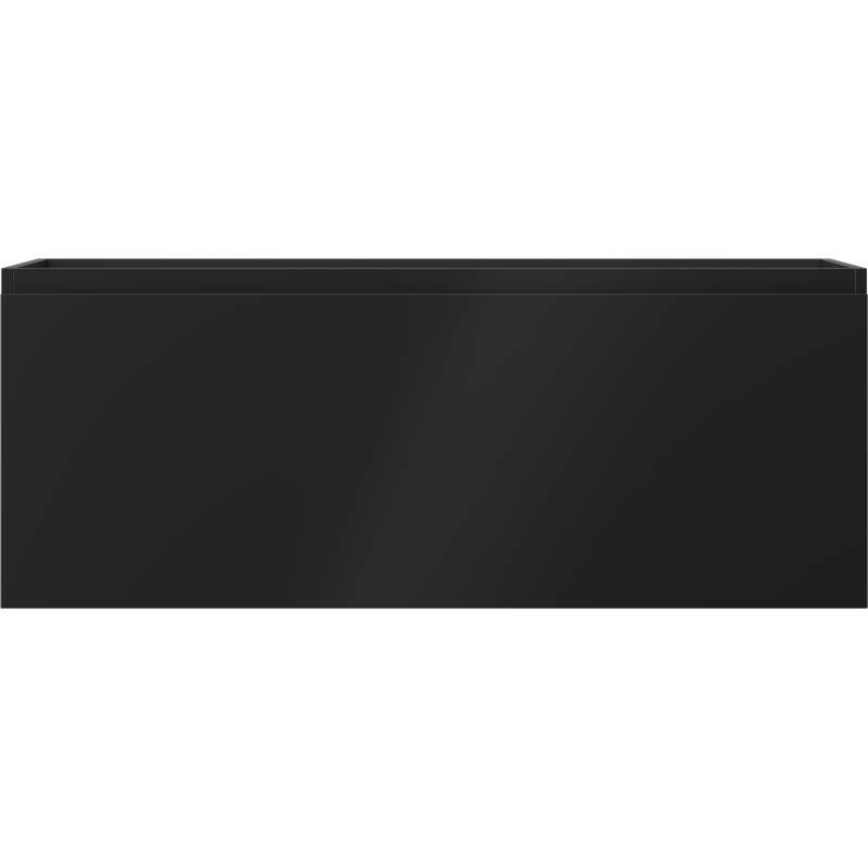 Mexen Orio 120 cm Bathroom Cabinet Under Sink, 1 Drawer, Black Matte - 91A10-12047-1-BF71